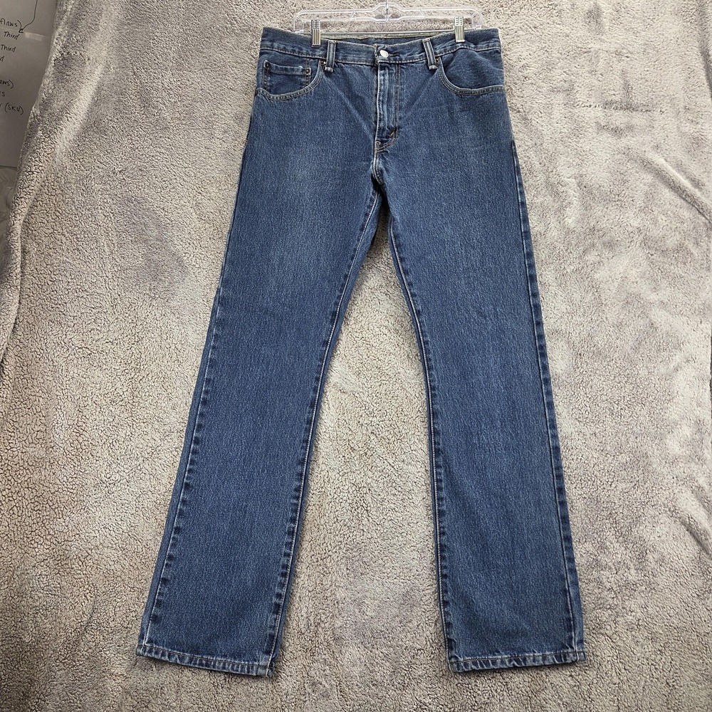 Levis 517 Jeans Mens 33x34 Blue Medium Wash Regular Bootcut Denim Zip Fly